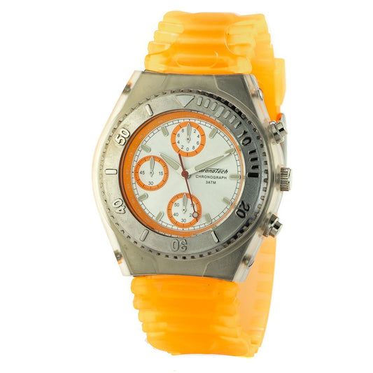 Chronotech Orange Rubber Sport Watch Chronotech