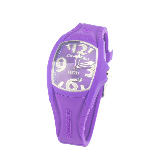 Chronotech Purple Rubber Sport Watch Chronotech