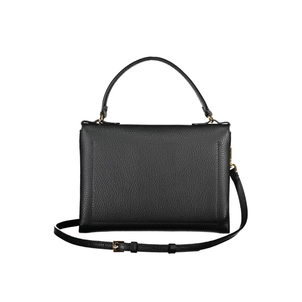 Front view with bag zipped and handles upright.