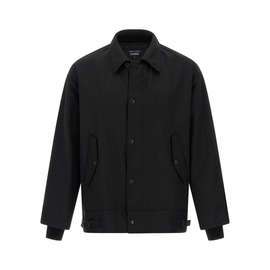 Comme Des Garçons Black Polyester Full-Length Jacket