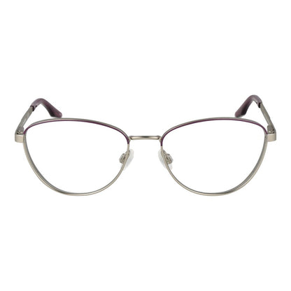Converse Purple Metal Glasses (Frames) for women in full-rim cat eye style, metal frame, demo lenses, size 52-16-140, spring hinge.