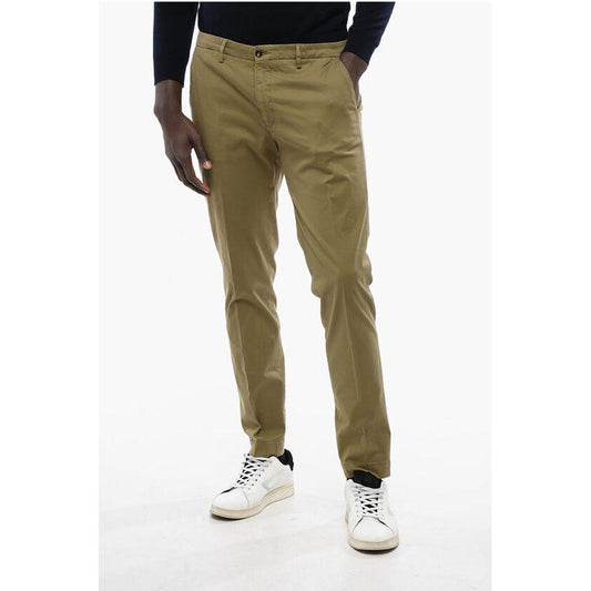 Corneliani Corneliani CC COLLECTION Cotton Blend Chinos Pants with Belt Loops CO-P618439-W54 1728,74866327712,Army,Clothing,Corneliani,Jeans & Pants - Men - Clothing,Men,Men - Clothing,New with tags,W54