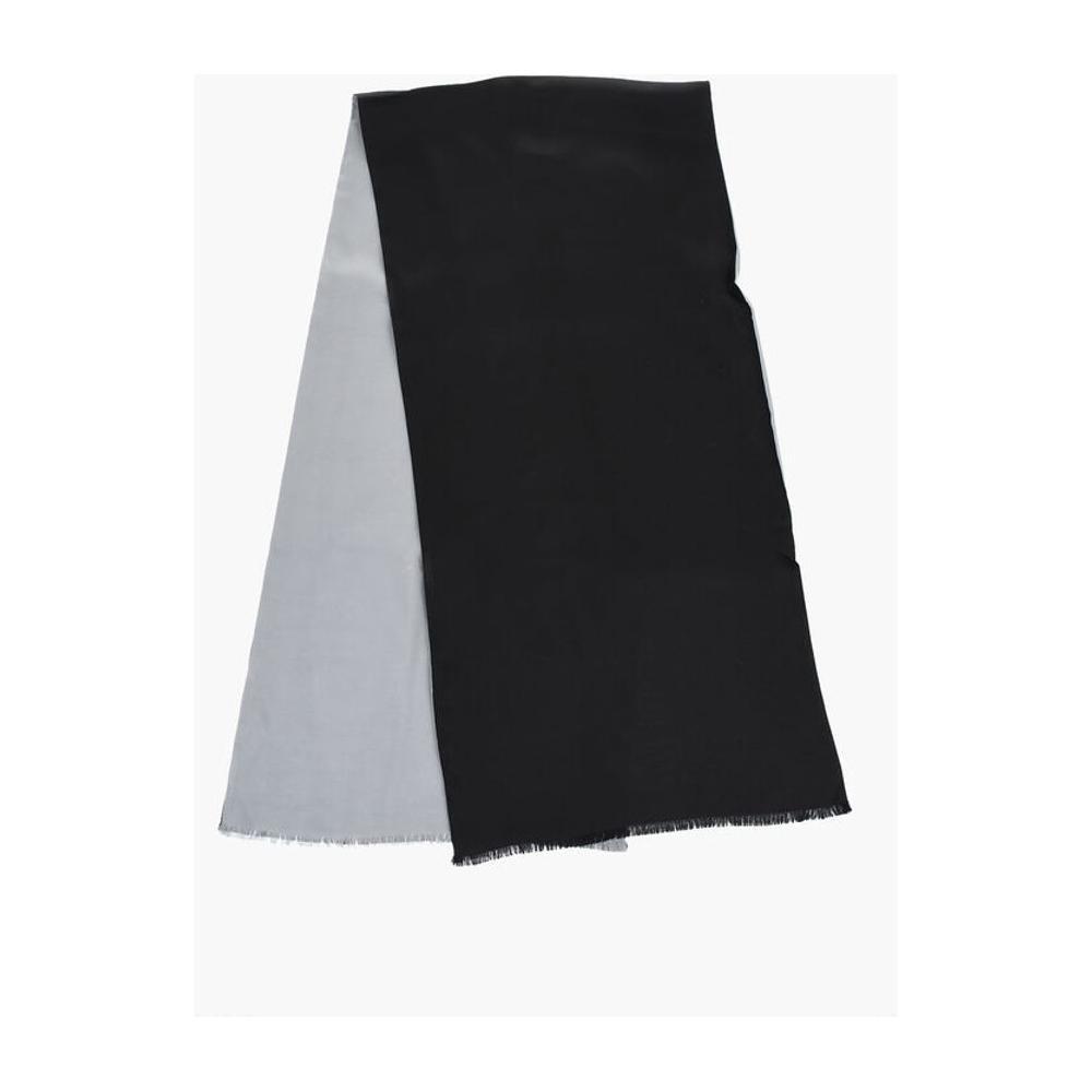Corneliani Corneliani Double Tone Silk Foulard COP654708GD 1728,74866327712,Accessories,Black,Corneliani,Men,Men - Accessories,New with tags,Scarves - Men - Accessories