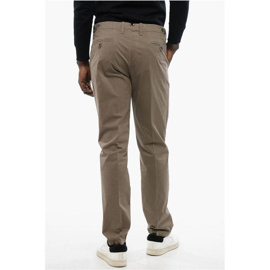 Corneliani Corneliani ID Stretch Cotton Chinos Pants with Belt Loops CO-P618425-W56 1728,74866327712,Brown,Clothing,Corneliani,Jeans & Pants - Men - Clothing,Men,Men - Clothing,New with tags,W56