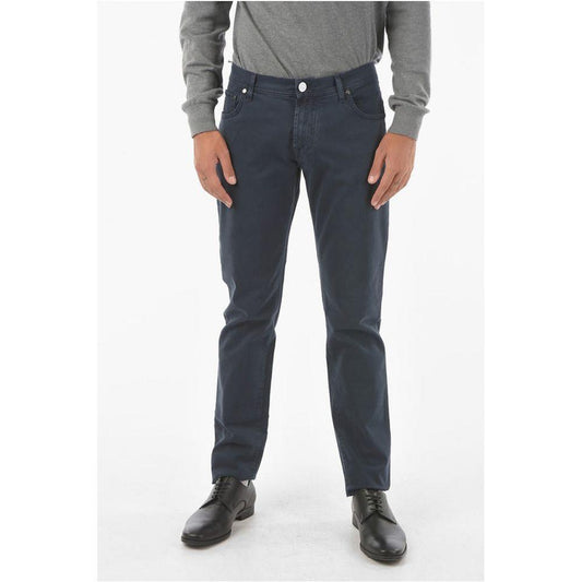 Corneliani Corneliani ID Stretchy Cotton M ALGA FIX Straight-leg 5-pocket Pants CO-P436548-W31 1728,74866327712,Blue,Clothing,Corneliani,Jeans & Pants - Men - Clothing,Men,Men - Clothing,New with tags,W31