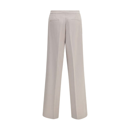 Cruna Beige Polyester Casual Pants