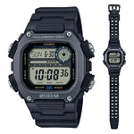 CASIO SPORT Mod. ILLUMINATOR DIVER 200M. 10 YEARS BATTERY - XL STRAP, 20 ATM water resistant wristwatch with resin strap and multifunction dial.