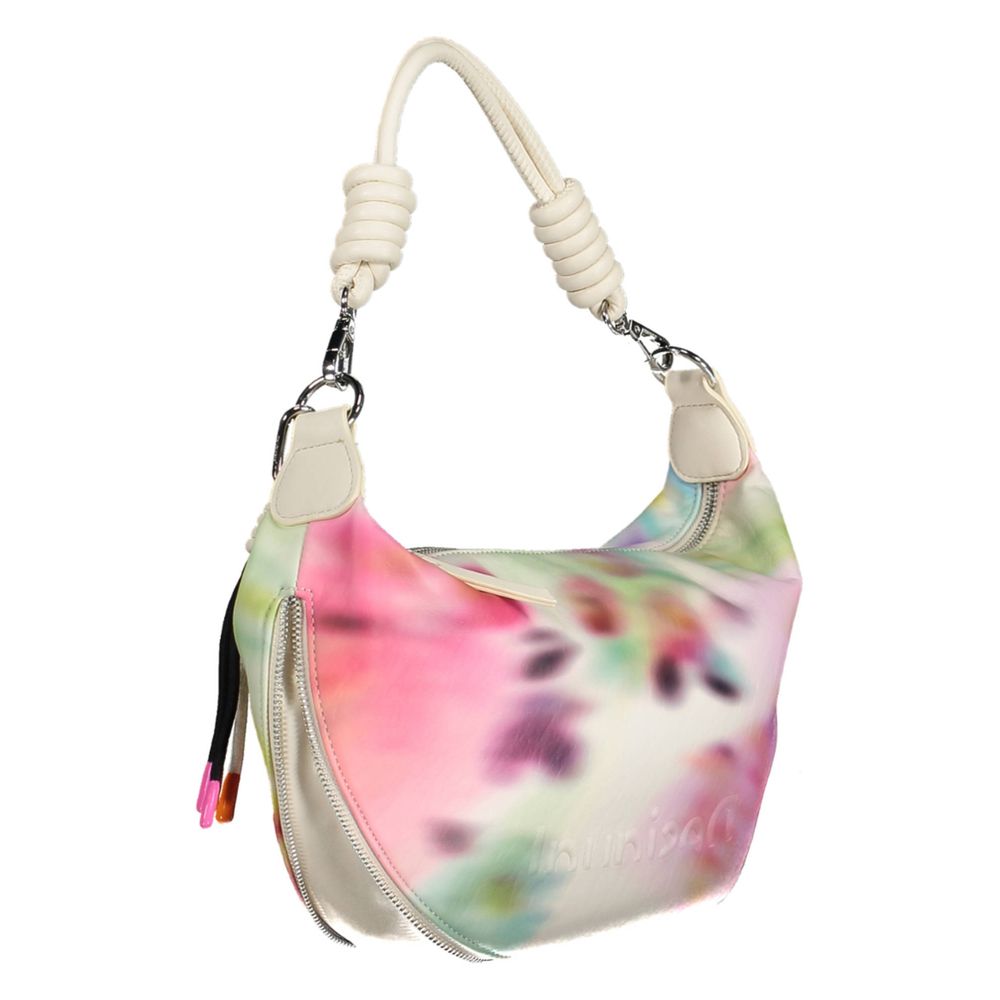 Front view with bag zipped and handles upright.
