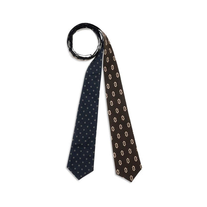 Di Stavnitser Multicolor Cotton Tie with versatile design and classic print, ideal for elevating any outfit, made from 100% cotton.
