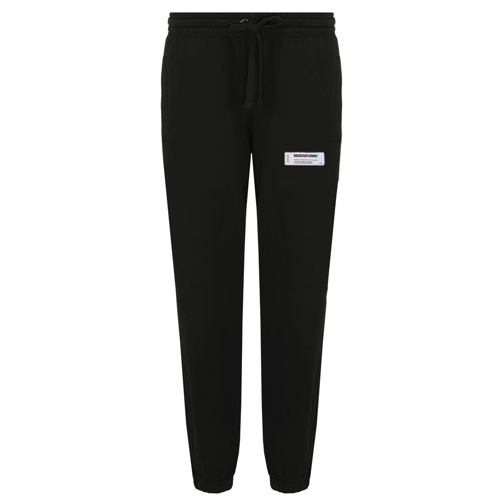 Diego Venturino Black Cotton Men Sweatpant