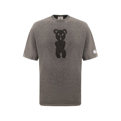 Diego Venturino Gray Cotton T-Shirt