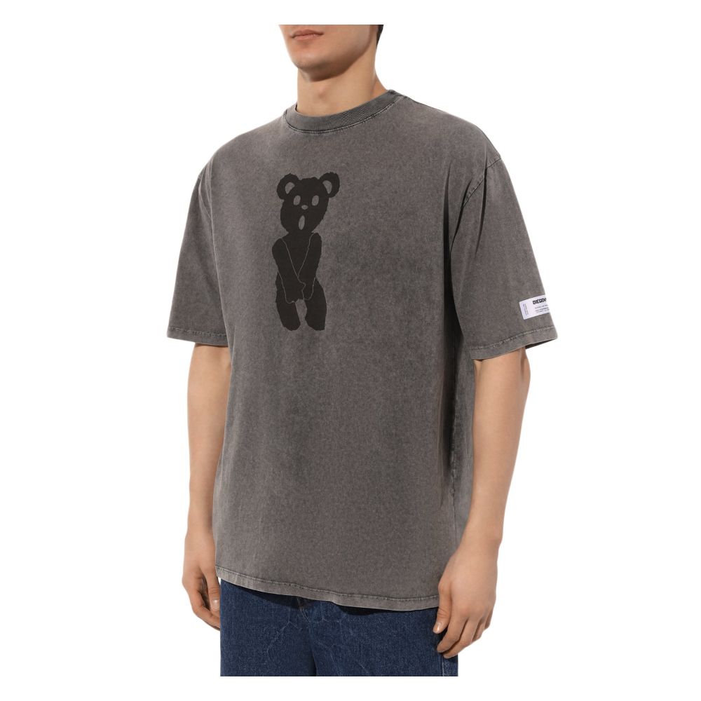 Diego Venturino Gray Cotton T-Shirt