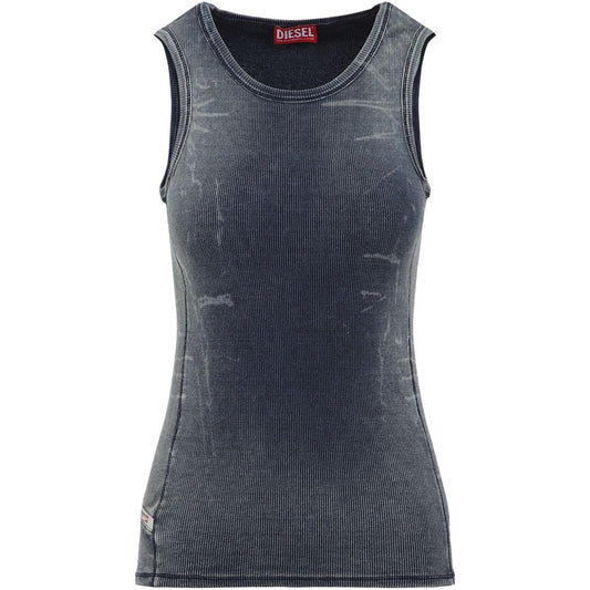 Diesel Diesel blue cotton tank top A191520HJBE01-P25 LDin,Spring - Summer 2025,Women,Women > Clothing,Women > Clothing > Topwear,Yes Eu