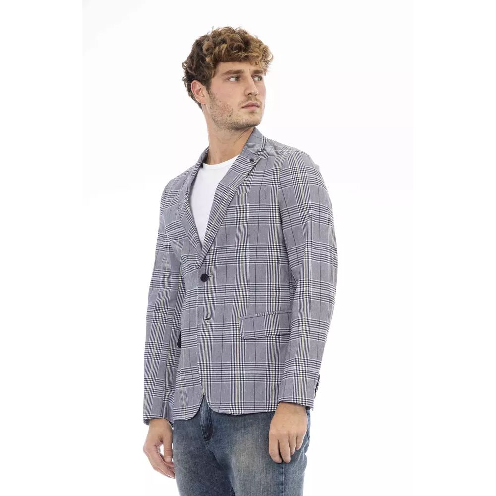 Distretto12 Blue Polyester Blazer1728,67400106144,Blazers - Suits & Blazers - Clothing,Blue,Clothing,Distretto12,IT50 | L,Men,New with tags,Suits & Blazers - Clothing