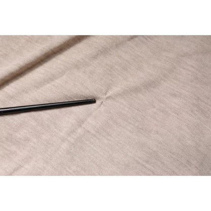 Dolce & Gabbana Beige Cashmere Knit Collared Pullover Sweater