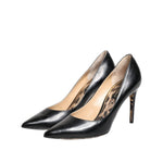 Dolce & Gabbana Black Calf Leather Stiletto Heels Pumps Shoes