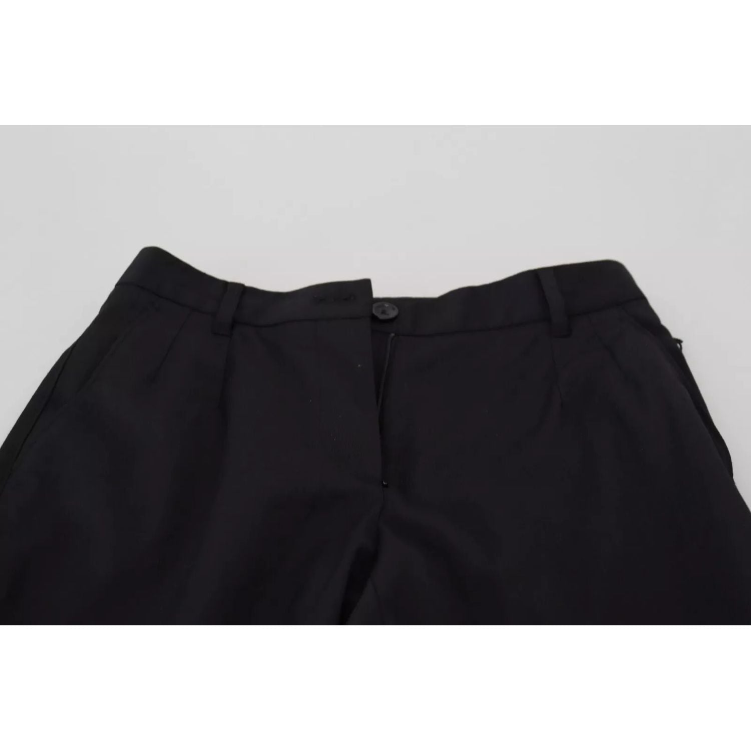 Dolce & Gabbana Black High Waist Skinny Trouser STAFF Pants