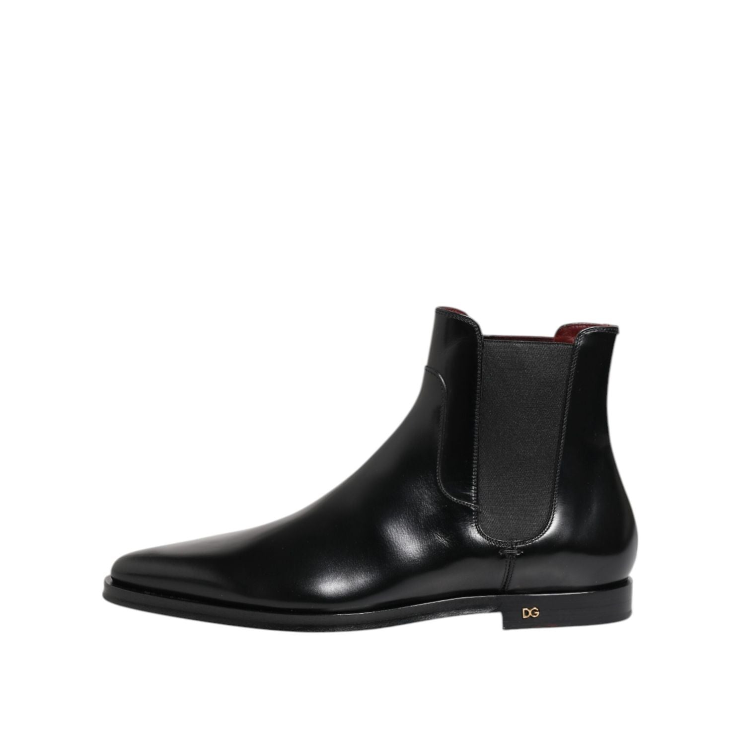 Dolce & Gabbana Black Leather MILLENIALS Mid Calf Boots Shoes