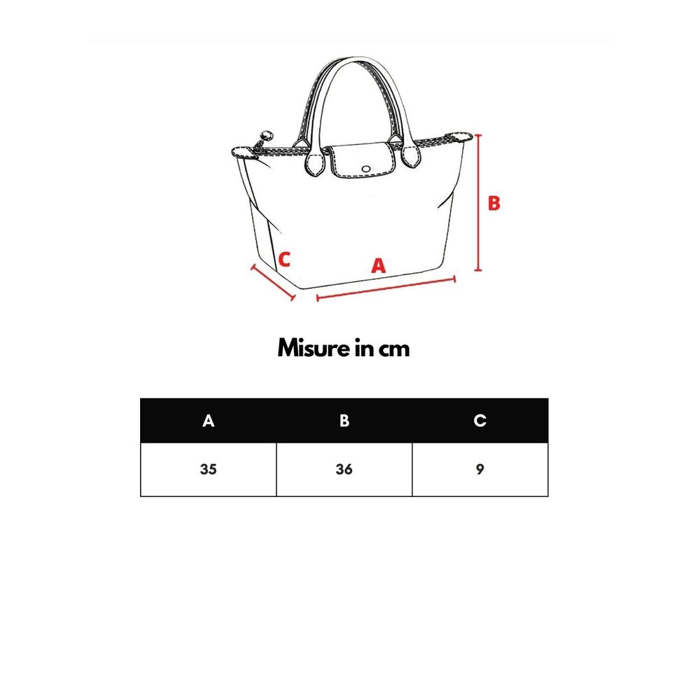 Dimensions of Dolce & Gabbana Black Leather Matelassé Tote Bag with measurement chart in cm for width, height, and depth.