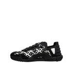Dolce & Gabbana Black Logo Lace Up Low Top NS1 Sneakers Shoes
