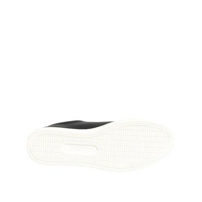 Dolce & Gabbana Black White Leather Crystal Heart Sneakers Shoes