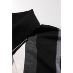 Dolce & Gabbana Black White Polka Dot Collared Polo T-shirt close-up of collar and fabric detail