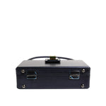 Dolce & Gabbana Blue DG BOX Lambskin Leather Crossbody Strap Bag