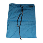 Dolce & Gabbana Blue Logo Waistband Beachwear Shorts Swimwear featuring black elastic waistband with logo on vibrant blue nylon material.
