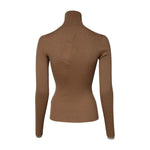 Dolce & Gabbana Brown Knit Long Sleeves Turtleneck Sweater