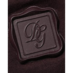 Dolce & Gabbana Brown Logo Plaque Cotton Crew Neck T-shirt logo detail