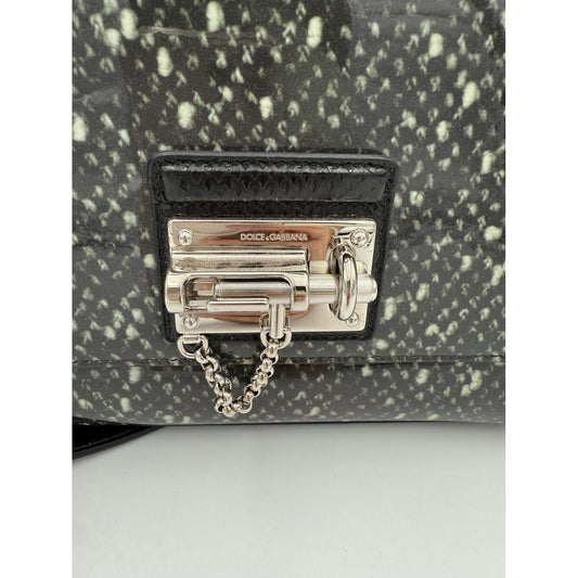 Dolce & Gabbana DOLCE & GABBANA Monica Python and Patent Handbag