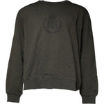 Dolce & Gabbana Army Green Crown Cotton Sweatshirt Sweater TSH86970-60