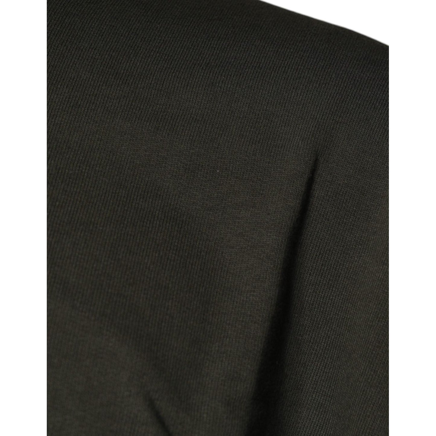Dolce & Gabbana Army Green Crown Cotton Sweatshirt Sweater TSH86970-60
