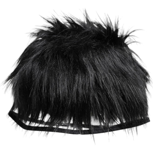 Dolce & Gabbana Dolce & Gabbana Black Faux Fur Bucket Hat HAT9667-57 1728,57 cm|S,67345645728,Accessories,Black,Dolce & Gabbana,Hat - Women - Accessories,Material: Faux Fur,New with tags,Women,Women - Accessories