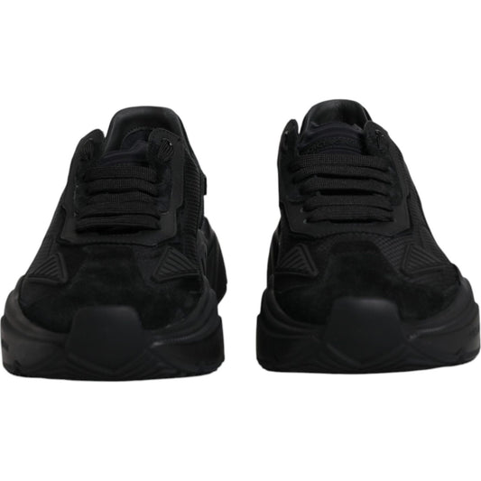 Dolce & Gabbana Dolce & Gabbana Black Leather Daymaster Low Top Sneakers Shoes MV6618#2-41 1728,67345645728,Black,Dolce & Gabbana,EU41/US8,Material: 60% Calf Leather 30% Nylon 1% PVC 1% Elastane,Men,Preowned / Defect,Sneakers - Men - Shoes