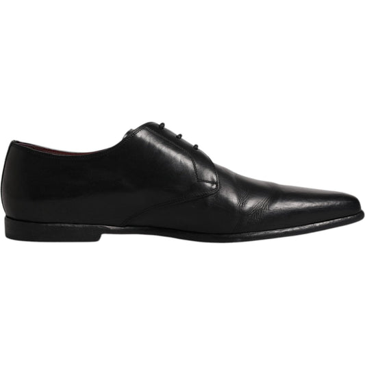 Dolce & Gabbana Dolce & Gabbana Black Leather Lace Up Men Derby Formal Shoes MV6359-44 1728,67345645728,Black,Dolce & Gabbana,EU44/US11,Formal - Men - Shoes,Material: 100% Calf Leather,Men,Preowned / Defect