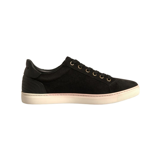 Dolce & Gabbana Dolce & Gabbana Black Logo Suede Leather Men Sneakers Shoes MV7020-39 1728,67345645728,Black,Dolce & Gabbana,EU39/US6,Material: 100% Goatskin Leather (suede),Men,Preowned / Defect,Sneakers - Men - Shoes