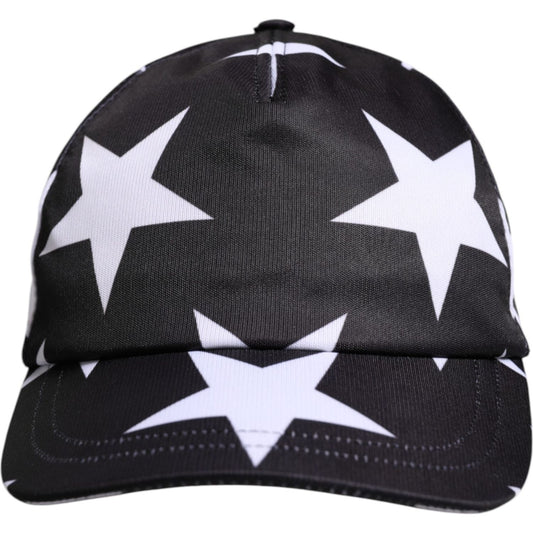Dolce & Gabbana Dolce & Gabbana Black Star Print Polyester Baseball Cap HAT9647-56 1728,56 cm|XS,67345645728,Accessories,Black,Dolce & Gabbana,Hat - Women - Accessories,Material: 100% Polyester,New with tags,Women,Women - Accessories