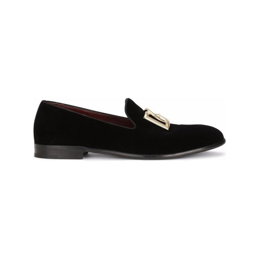 Dolce & Gabbana Dolce & Gabbana DG logo velvet slippers A50467A680880999 Fall - Winter 2023,LDin,Men,Men > Shoes,Men > Shoes > Moccasins,New In,Yes Eu