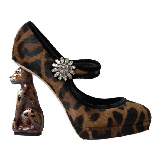 Dolce & Gabbana Dolce & Gabbana Elegant Leopard Heel Pumps for Chic Sophistication LA10270-35.5 1728,67345645728,Brown,Dolce & Gabbana,EU35.5/US5,New with tags,Sandals - Women - Shoes,Women