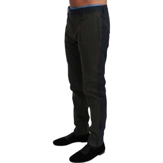 Dolce & Gabbana Dolce & Gabbana Elegant Slim Fit Striped Casual Pants PAN70980-IT50/L-FBB-257 1728,67465543840,Clothing,Dolce & Gabbana,Gray,IT50 | L,Jeans & Pants - Men - Clothing,Material: 69% Cotton 31% Nylon,Men,Men - Clothing,New with tags