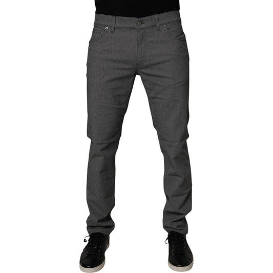 Dolce & Gabbana Dolce & Gabbana Gray Cotton Stretch Skinny Denim Jeans PAN75206-52 1728,67345645728,Dolce & Gabbana,Gray,IT52 | XL,Jeans & Pants - Men - Clothing,Material: 98% Cotton 2% Elastane,Men,New with tags