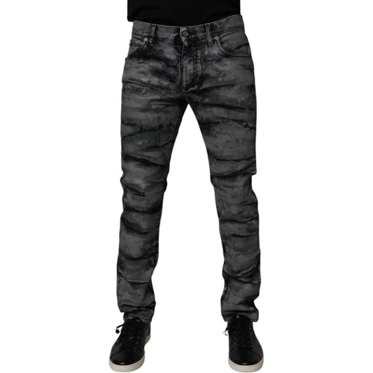 Dolce & Gabbana Dolce & Gabbana Gray Tie Dye Cotton Skinny Men Denim Jeans 1728,67345645728,Clothing,Dolce & Gabbana,Gray,IT48 | M,Jeans & Pants - Men - Clothing,Material: 100% Cotton,Men,Men - Clothing,New with tags PAN75188-48