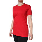 Dolce & Gabbana Red Cotton Crew Neck Short Sleeve Tee T-shirt TSH86519-42