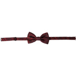 Dolce & Gabbana Red Silk Floral Adjustable Neck Men Bow Tie FT3938
