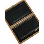 Dolce & Gabbana Red Velvet Gold Frame Clutch Evening Party Purse Bag BAG1530