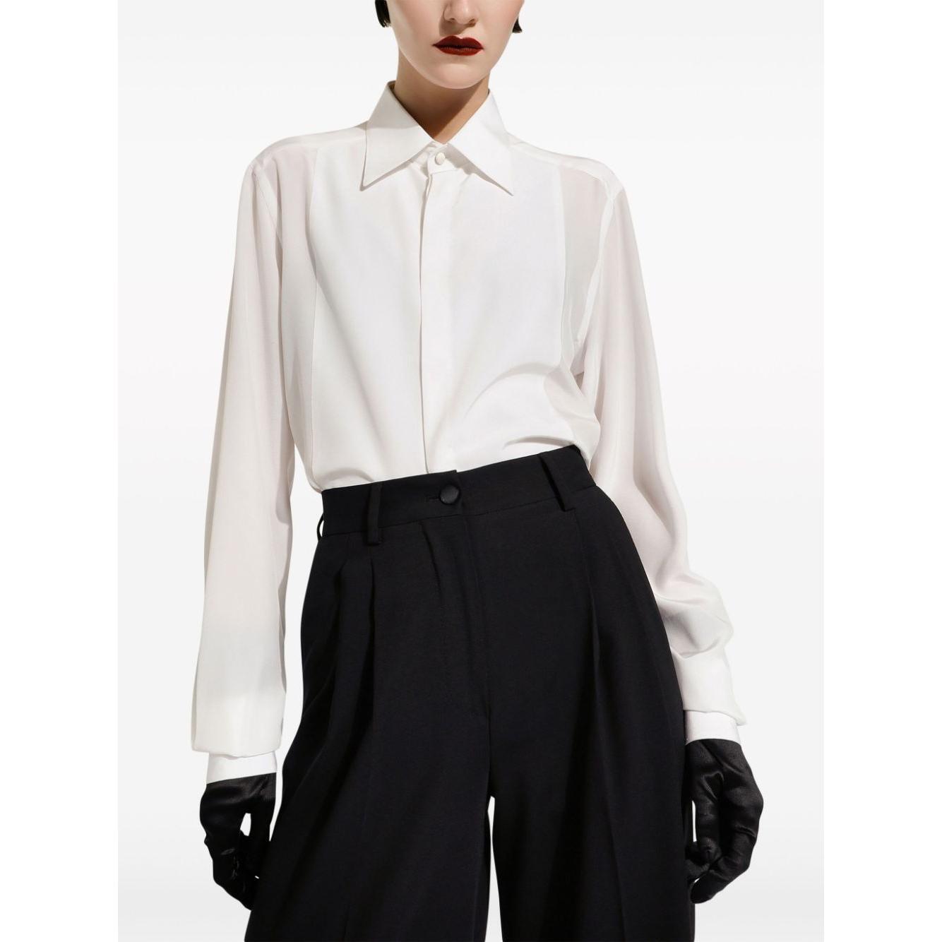 Dolce & Gabbana Shirts White Fall - Winter 2023,LDin,Women,Women > Clothing,Women > Clothing > Shirts,Yes Eu Dolce & Gabbana F5R36TFU1UQW0111