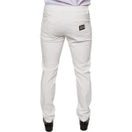 Dolce & Gabbana White Cotton Skinny Slim Men Denim Jeans PAN75597-48