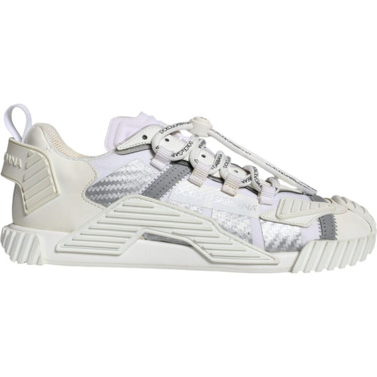 Dolce & Gabbana White Lace Up Low Top NS1 Sneakers Shoes MV6190-39