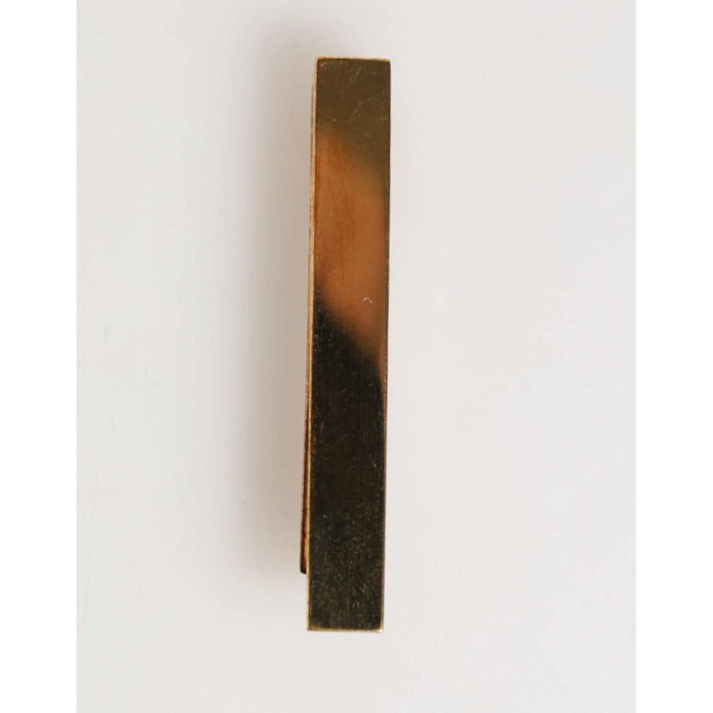 Dolce & Gabbana Gold Tone Brass Logo Branded Men Accessory Tie Clip Bar